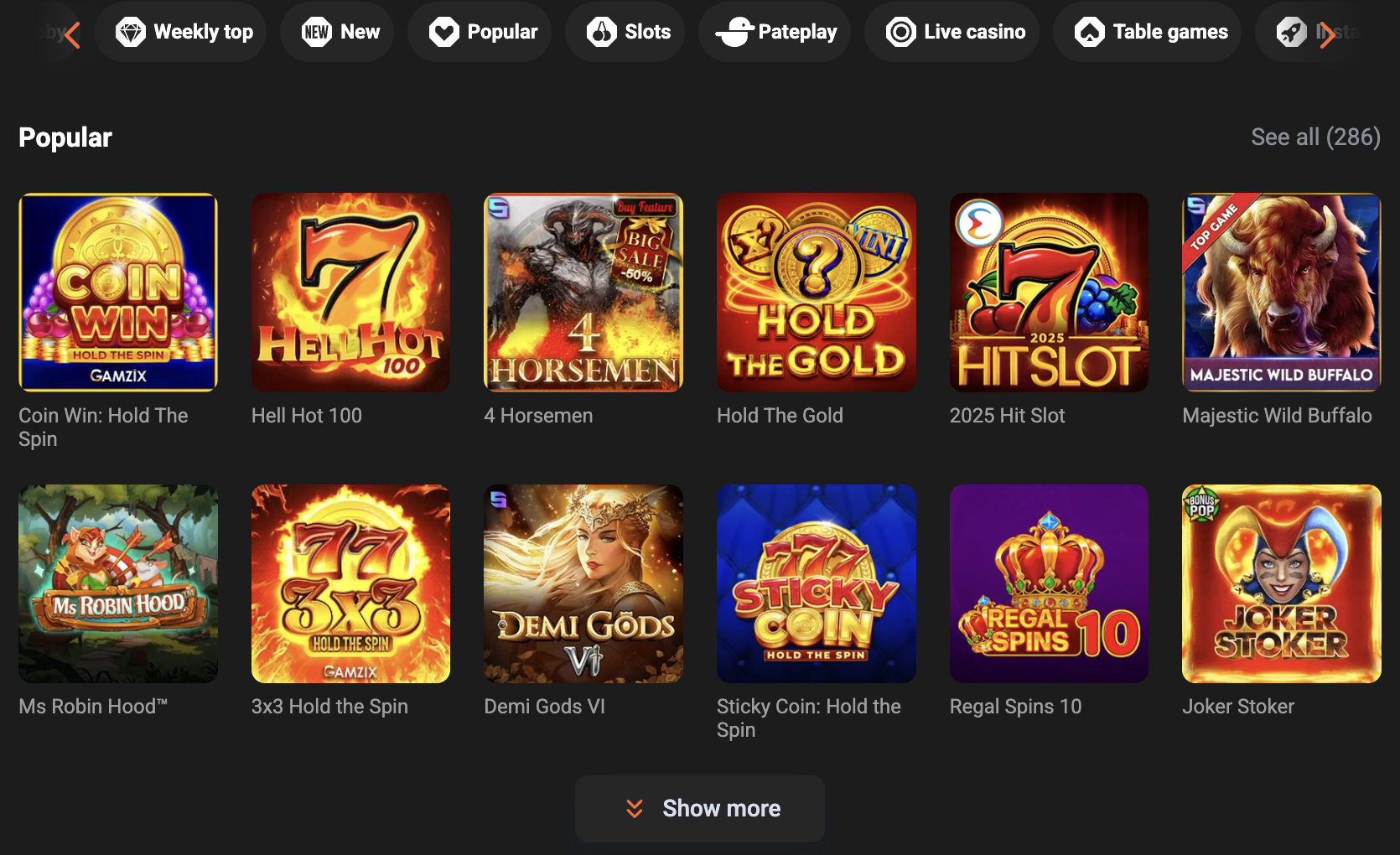 GGBET Games